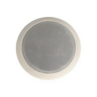 Speaker Sistem PA Dalam Plafon dengan Grill Besi Tahan Lama, Sistem Audio Rumah Model Flush Mount, Musik Latar Belakang Bulat