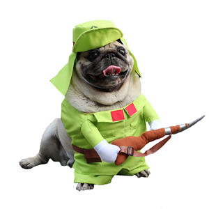 Usine <span class=keywords><strong>prix</strong></span> de gros personnalisé soldat <span class=keywords><strong>japonais</strong></span> vêtements pour animaux de compagnie manteau Simple <span class=keywords><strong>chien</strong></span> Costume Hot Dog Costume vêtements d'hiver pour <span class=keywords><strong>chien</strong></span> - Product Image 1