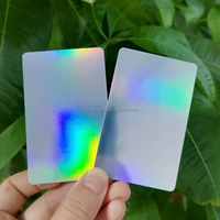 Carte d'identité en PVC d'hologramme brillant Cr80 de Pvc vierge imprimable en gros pour la machine de stratification thermique