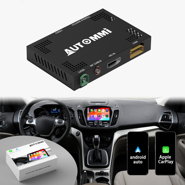 Explorer Escape Focus SYNC2 Upgrade Wireless CarPlay & Android Auto Decoder Module Interface Kit for Ford