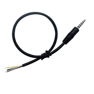 JINBEILI ขั้วต่อ <span class=keywords><strong>TRRRS</strong></span> 3 ขา ขนาด 3.5 มม. สำหรับโทรศัพท์ ตัวผู้ ปลั๊กเสียง สายเคเบิล DC30V - Product Image 2