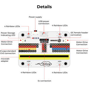 Diymall 32 Trong 1 <span class=keywords><strong>Wonder</strong></span> Xây Dựng Gạch Khối Mã Hóa <span class=keywords><strong>Kit</strong></span> Lập Trình Gốc Giáo Dục Học Tập <span class=keywords><strong>Kit</strong></span> Đối Với Micro: Bit - Product Image 3