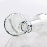 Bouteille de bière en verre transparent à col long de 330 ml (33 cl) avec bouchon couronne – Vente en gros