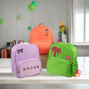 Wholesale Fashion Gift Custom Large <b>Waterproof</b> Purple Oxford Girls Boys Children <b>Backpack</b> <b>School</b> Bags Set With Garniture - Product Image 2