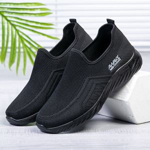 Nuevos Zapatos Deportivos de Moda para Hombre, Ligeros, Transpirables, con Suela de PU, Estilo Slip-On, Color Negro - Product Image 2