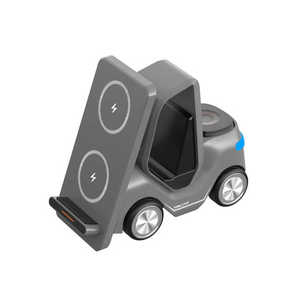 JEDI Fashion Shape 15W Multifonctionnel Charge Rapide Chariot Élévateur Support Mobile Type <span class=keywords><strong>Voiture</strong></span> <span class=keywords><strong>Chargeur</strong></span> Sans Fil Avec Veilleuse - Product Image 3