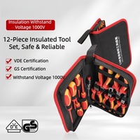 Ensemble d'outils isolés VDE 1000V, 5 pièces, pinces électricien, coupe-fils, tournevis, manuel, OEM personnalisable, haute tension