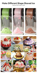 Premium Electric Snow Ice Making Machine para Bubble Tea Shops e Refrescante Comestível Bingsu Creations