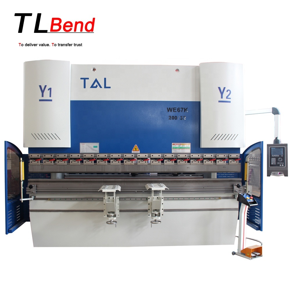 T&L Brand DA52s controller 100 ton 3200 4000 6000mm Hydraulic press brake CNC bender 4+1 Axis