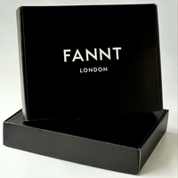 Boîtes d'emballage pour vêtements haut de gamme personnalisées, logo personnalisé, boîtes en papier cadeau noires, boîtes d'expédition tendance et élégantes pour vêtements
