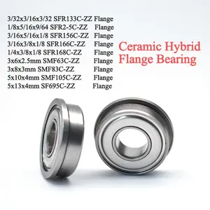 Custom Bearing Manufacturer 4x13x5mm 5x16x5mm F688 F6900 F6901 F63800 F634 F693 Steel Flange Bearing For Industrial