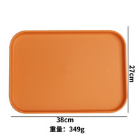 Plateau de service carré en plastique TOPONE PP, plateau à fruits, usage commercial, hôtel, restaurant, fête, qualité alimentaire, sans BPA, durable, écologique