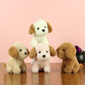 Grosir lucu liontin anak anjing mainan mewah Teddy tas boneka anjing dekorasi kustom boneka gantungan kunci boneka hewan untuk hadiah promosi - Product Image 1
