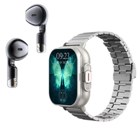 SANVNET 2026 D8 Montre connectée IA avec appels Bluetooth et écouteurs sans fil 2-en-1, suivi de santé, équipement sportif, montre intelligente pour hommes