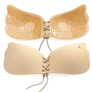 Haute qualité mangue forme Silicone stick-on soutien-gorge fermeture avant Invisible non tissé couverture Pad pour femmes et adultes été - Product Image 1