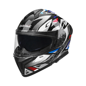 ABS mô-đun đầy đủ mặt xe máy Mũ bảo hiểm trong Trắng & Đen Decal- <span class=keywords><strong>Bluetooth</strong></span> sẵn sàng-dot & 3C chứng nhận-unisex-Nhà máy trực tiếp - Product Image 5