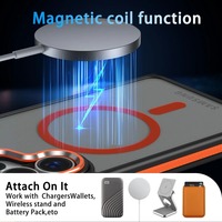 Coque de téléphone bicolore transparente mate pour Magsafe, étui magnétique résistant aux chocs pour Samsung S26 Ultra S25 S24 S23 S22 Ultra Plus S25FE S25Edge