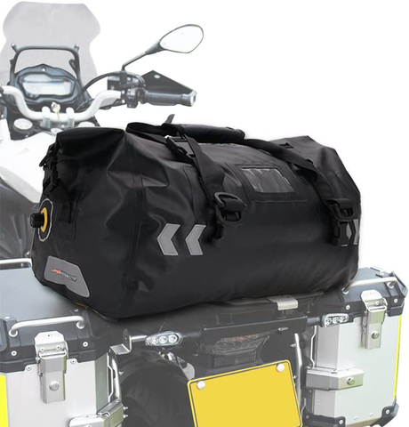 Customizable 60L 70L 120L Motorcycle Waterproof Duffel Bag Reflective Tail Dry Bag Saddle Luggage Outdoor Duffel Bag Accessories