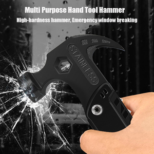 Camping-Multitool Notfall-Fluchthammer mit Nylontasche OEM Anpassbarer Mehrzweck-Outdoor-<span class=keywords><strong>Hammer</strong></span> mit Zange - Product Image 5