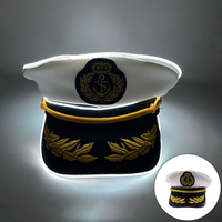 Cappello da Cowboy LED Luminoso con Paillettes, Cappelli per Feste in Maschera, Costumi per Halloween, Natale e Festival