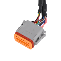 Conector Deutsch de 12 Pines de fábrica, arnés de enchufe, Cable de montaje de cable de DT04-12P para lector de código