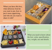 50 ensembles fruits collation nourriture papier plateau sushi repas conteneur à emporter boîte de nourriture avec 2oz sauce porte-gobelet pour salade déjeuner voyage pique-nique
