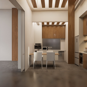 Diseño de Sala de Descanso de Oficina, Cafetería Moderna para Empleados y Área de Descanso con Cocina Pequeña - Product Image 4