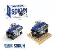 PB PB8869 MOC NUEVO 2JZ-GTE Mini Motor de Superauto, Ladrillos de Construcción de Vehículos, Juguetes DIY, Modelo para Adultos y Niños, Regalos, Sets de Bloques de Construcción