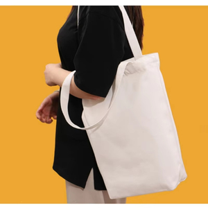 Bolsa de Compras Reutilizable Personalizada, Bolsa de Lona de Algodón para Empacar, Bolsa de Mano con Asa de Hombro, con Logotipo Impreso Personalizado - Product Image 3