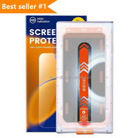 EZ Fit Verre trempé anti-espion à 28 degrés pour iPhone 18 15 14 Pro Max, protecteur d'écran de confidentialité, kit d'application et d'installation