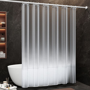 Modern Design Antibacterial Eco-Friendly 3D Embossed EVA <strong>Shower</strong> <strong>Curtain</strong> <strong>Lining</strong> Clear Waterproof Digital Printed Rings - Product Image 1