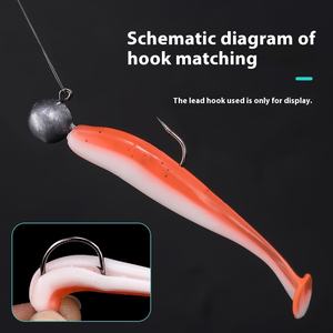 Luya PVC <span class=keywords><strong>esca</strong></span> per vermi molli amo testa di piombo Texas gruppo di pesca a coda a T con bocca incernibile mandarino per ricerca di fondo <span class=keywords><strong>esca</strong></span> <span class=keywords><strong>finta</strong></span> <span class=keywords><strong>esca</strong></span> - Product Image 3
