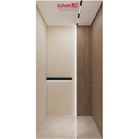 Ascenseur de luxe en acier inoxydable avec traction sans engrenages pour hôtels, installation facile et assistance technique en ligne