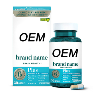 Bio 30ct Nootropic Capsules Neurofactor Brain Focus Supplément B6 <span class=keywords><strong>B12</strong></span> Phosphatidylsérine Vitamines Sans danger pour les femmes enceintes - Product Image 3