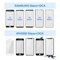 Cadre extérieur de lentille avant Oca Touch Glass pour Iphone x Xr Xs 11 Pro Max