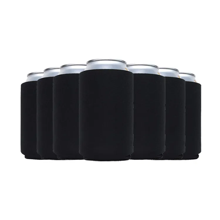 High Quality Black Blank Neoprene Can Cooler Coozies