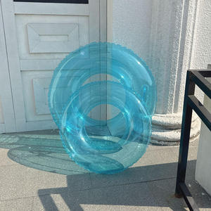 Anneau de natation transparent 3 couleurs Anneau de natation fluorescent gonflable <span class=keywords><strong>Pas</strong></span> <span class=keywords><strong>cher</strong></span> Flotteur de piscine <span class=keywords><strong>Tube</strong></span> de bain coloré pour enfants Beach Pool Party - Product Image 5