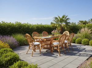 Juego de Comedor JAVA, Diseño Tradicional, Cómoda Mesa de Comedor Larga de Indonesia para Apartamento, Villa u Hotel - Product Image 5