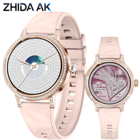Nouvelle montre connectée I229 pour femmes, montre connectée élégante en alliage avec diamants, surveillance du sommeil, fréquence cardiaque, suivi de l'oxygène sanguin, montre de sport OEM