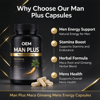 Complément Alimentaire Énergisant pour Hommes : Formule Herbal Maca et Ginseng, Capsules OEM Marque Blanche