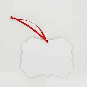 Ornement de panneau dur vierge de sublimation <span class=keywords><strong>Benelux</strong></span> forme rectangulaire fantaisie ébauches de sublimation en MDF ornements de Noël en bois - Product Image 3