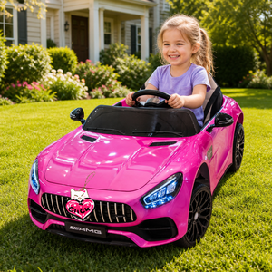 Voiture électrique pour enfants <span class=keywords><strong>12V</strong></span> avec télécommande, 2 places, roues ABS EVA, musique, lumières, pour garçons et filles de 5 à 7 ans - Product Image 2
