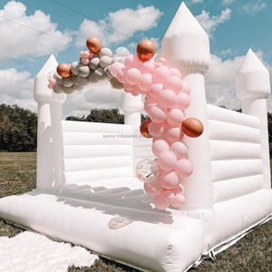Château gonflable blanc <span class=keywords><strong>avec</strong></span> piscine, château gonflable pour mariage en plein air, château <span class=keywords><strong>avec</strong></span> toboggan et combo de balles à <span class=keywords><strong>vendre</strong></span> - Product Image 3