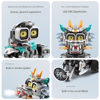 Nouvel arrivage Wanzhi 80548061 – Blocs de construction en plastique ABS, robot programmable télécommandé, jouet éducatif à assembler électriquement