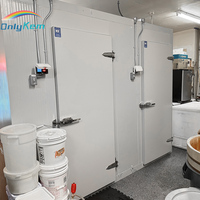 Chambre Froide Modulaire pour Stockage de Viandes et Fruits de Mer, Système de Réfrigération Économe en Énergie Solaire, Panneaux Insonorisés, Hygrostat Réglable, Installation Facile