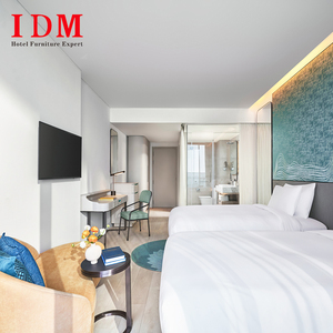 Juego de Muebles para Dormitorio de Hotel IDM Cuntom con Cama, Sofá y Silla, Fabricante de Muebles, Contrato OEM, Proveedor para Proyectos de Apartamentos - Product Image 2