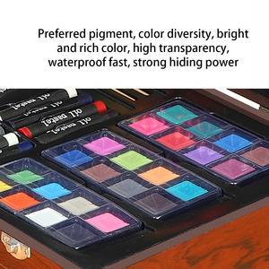 140 adet suluboya sanat kutusu yağ pastel boya kalemi renkli kalemler İşaretleyiciler kalem renk kalem çocuk çizim seti - Product Image 3