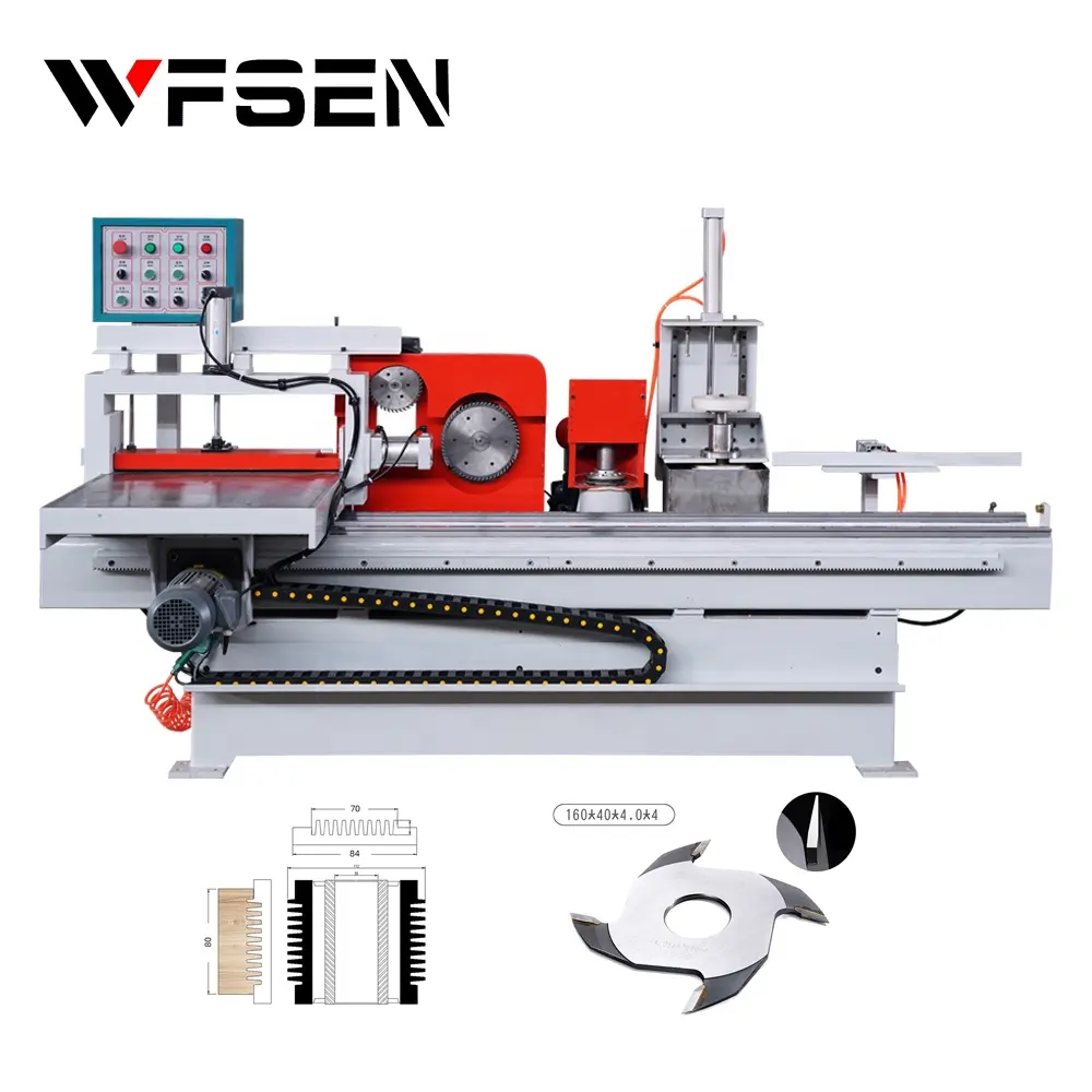 WFSEN Finger Joiner Beehive Finger Joint Machine Mesin Sendi Jari Otomatis Penuh