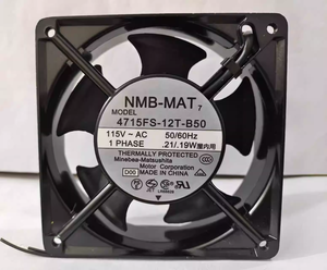 New Nmb 12Cm AC Tủ Làm Mát <span class=keywords><strong>Fan</strong></span> 4715fs-12t-b50 12038 115V Chống-Lá Điện Bóng Mang Lưỡi Nhựa Miễn Phí Đứng - Product Image 3