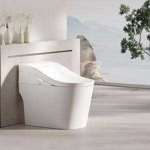 WC intelligent moderne orange à ouverture automatique, noir, avec télécommande, entièrement automatique et intelligent, siège chauffant 890 Auto-op - Product Image 1